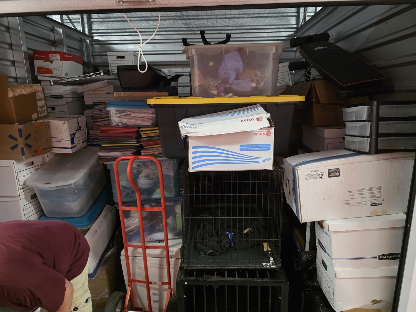 Bedroom furniture and mattress staged for pickup
